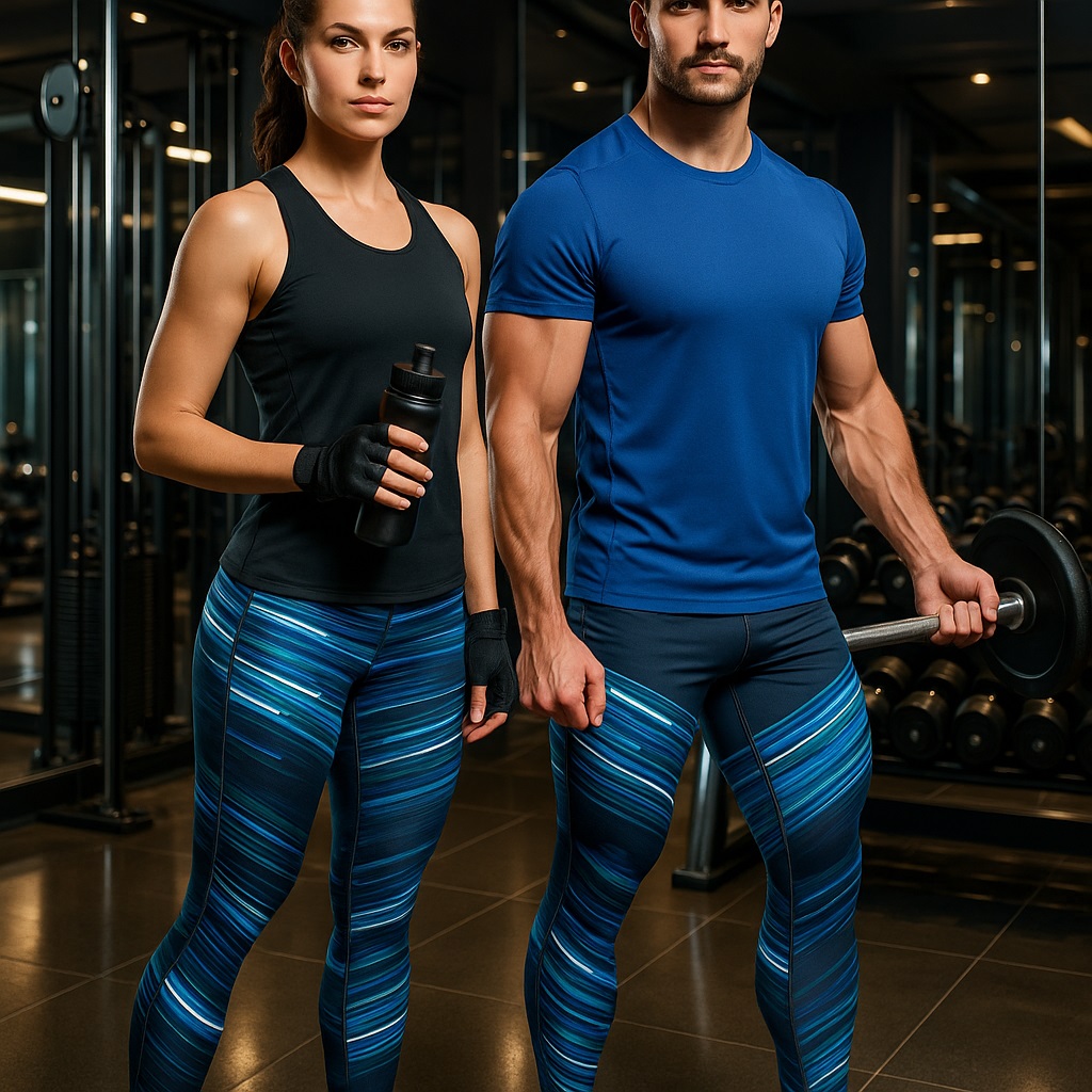 لگ ورزشی اسپرت آبی مشکی طرح دار جنس اعلا کد 3032 سایز XL